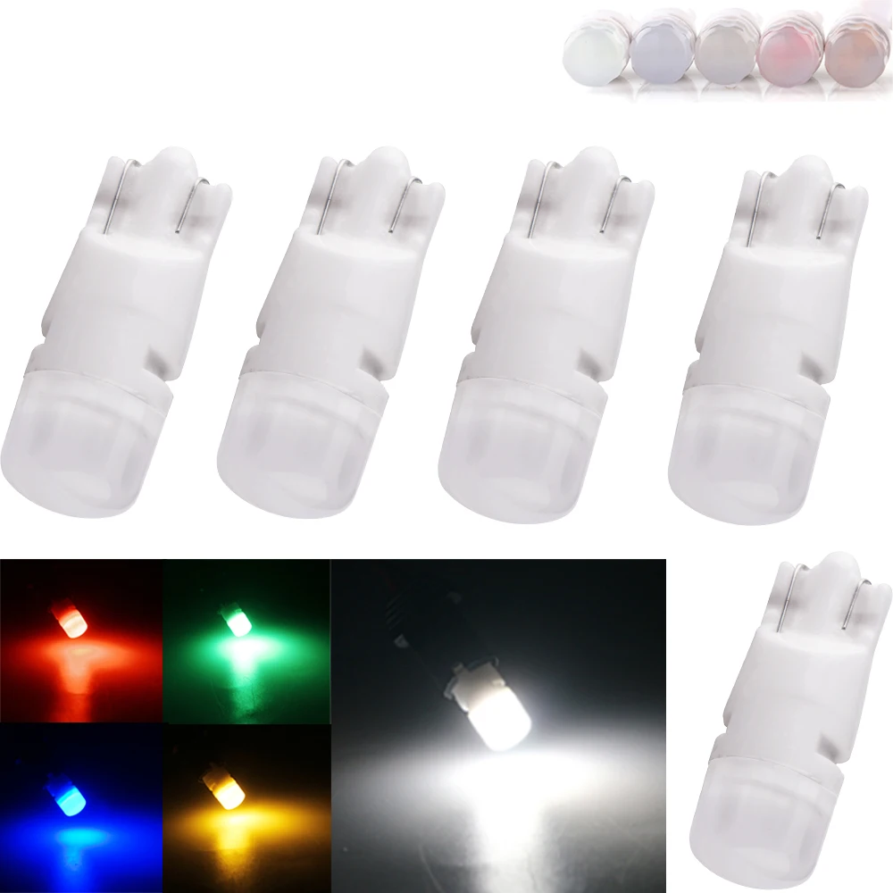 YM E-Bright, 50 шт в наборе, Керамика T10 3030 2 SMD СВЕТОДИОДНЫЙ W5W 194 168 автомобиля 12V для чтения Клин лампочки приборная панель лампы Габаритные огни