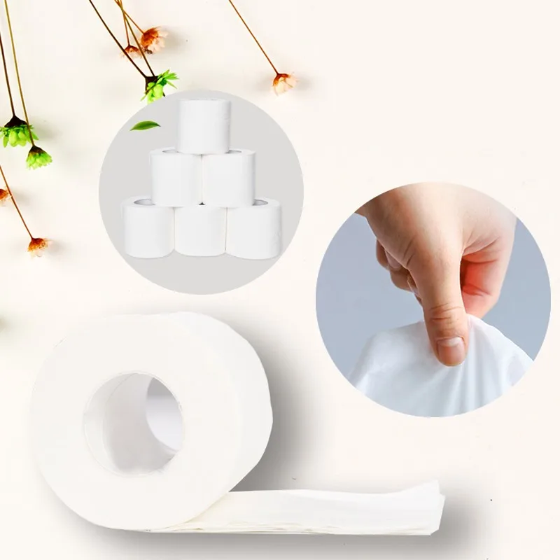 30pcs Virgin Wood Pulp Toilet Tissue Rolls Paper 4 Ply Bathroom Strong Paper Facial Tissue Napkin Toilet Papers Household