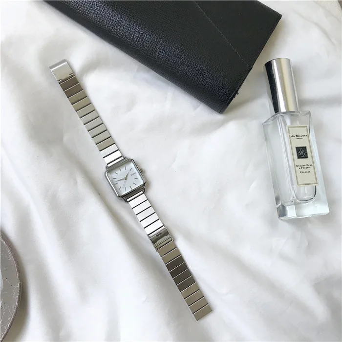Simple Silver Women Watches Ulzzang Brand Exquisite Stainless Steel Ladies Wristwatches Fashion Minimalist Female Quartz Clock