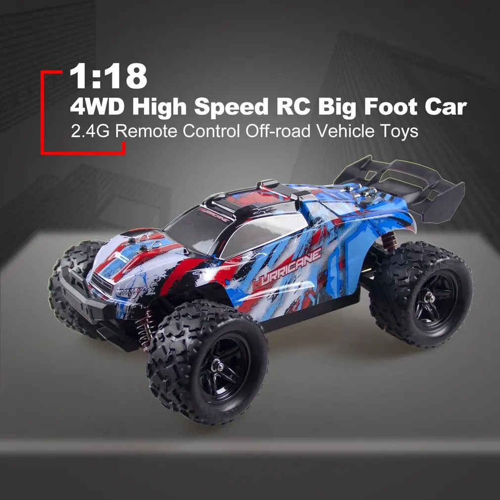 1:18 4WD высокая скорость RC большой ножной автомобиль грузовик 2,4G дистанционное управление внедорожный гусеничный автомобиль модель RTR игрушка для детей подарок