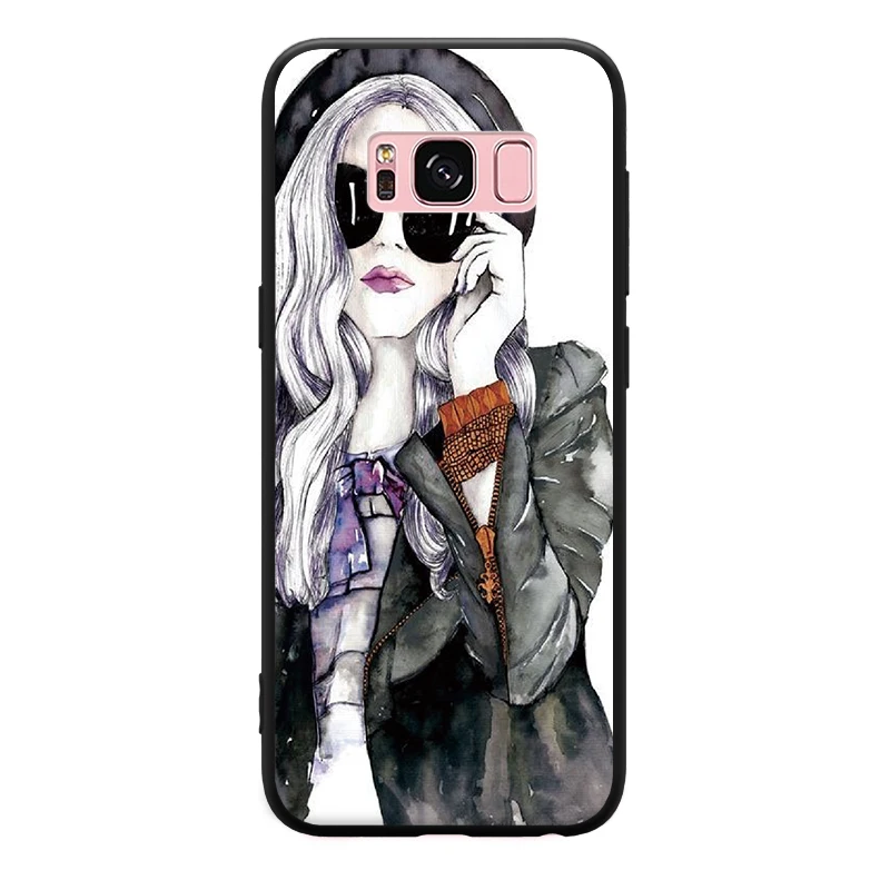 Городской Женский трендовый женский узор для samsung Galaxy S6 S7 Edge S8 S9 Plus Note 3 4 5 8 9 Жесткий чехол для телефона - Цвет: 3496