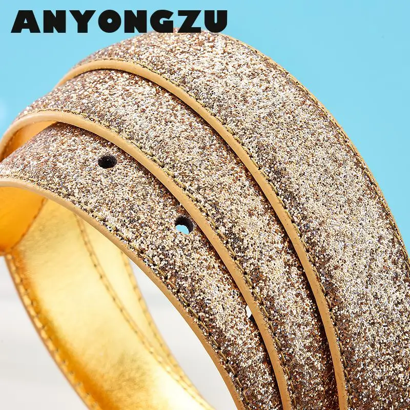 Silver Glitter Fashion Belt for Women – High-Quality Luxury Accessory