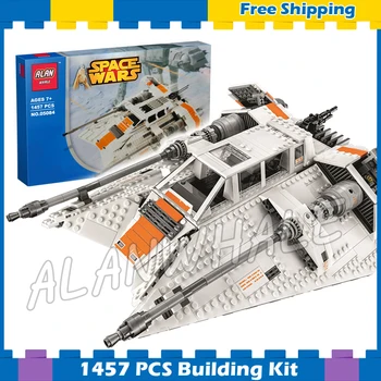

1457pcs Space Wars Snow Speeder Battle Ship Games Pilot Rebel 05084 Model Building Blocks Kids Bricks Compatible