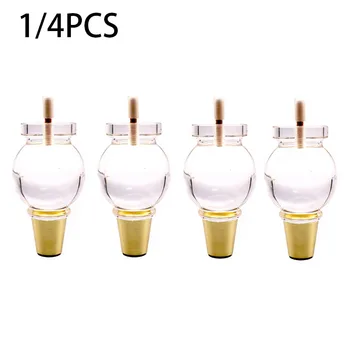 

1/4PCS Furniture Transparent Sofa Foot Crystal Foot Dining Chair Foot Plexiglass Sofa Leg Cabinet Bed Foot Furniture Accessories