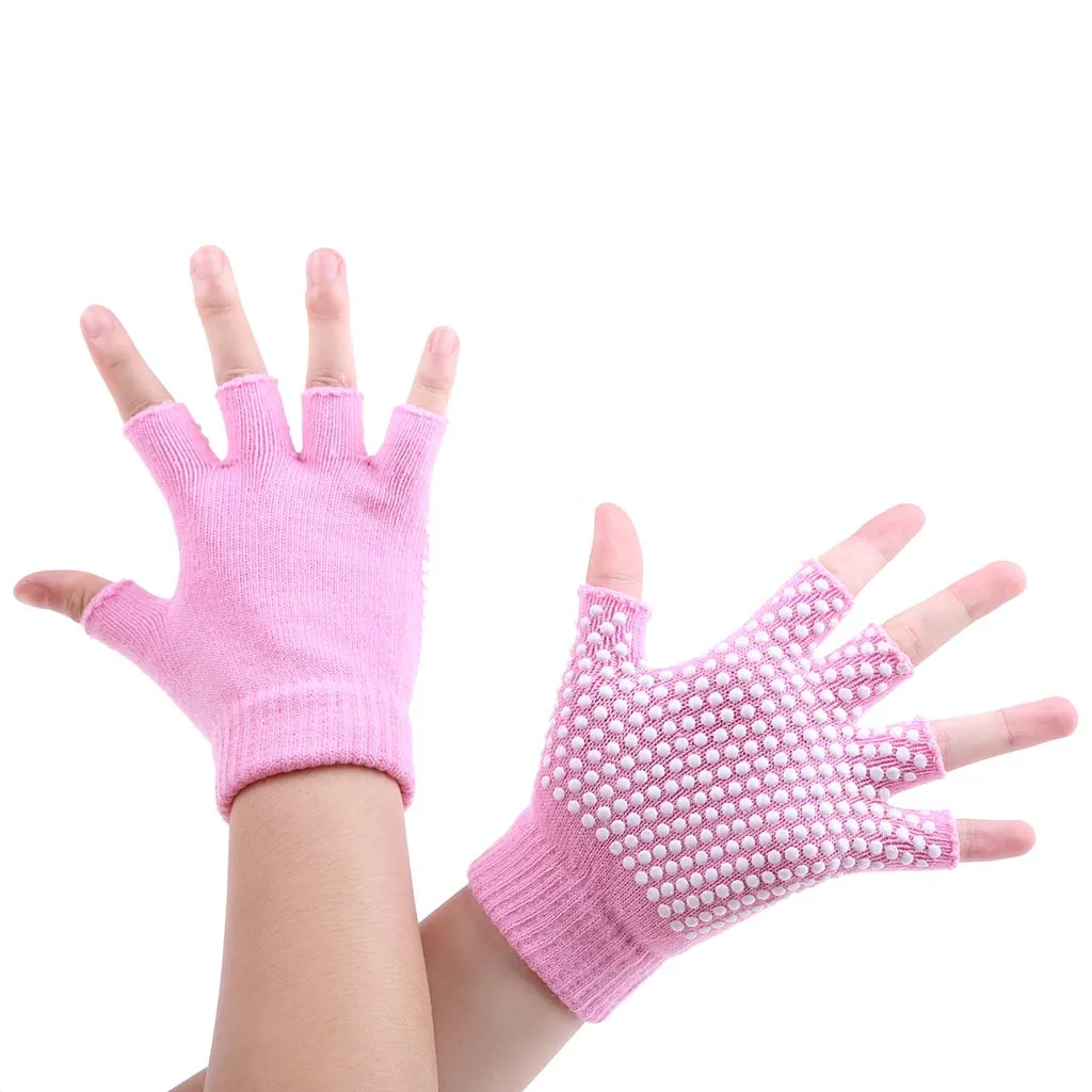 KLV Women Men Yoga Fitness Gloves Gym Training Sports Non-slip Bicycle Gloves 10.22