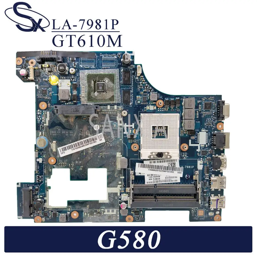 US $59.80 KEFU LA7981P Laptop motherboard for Lenovo G580 original mainboard GT610M