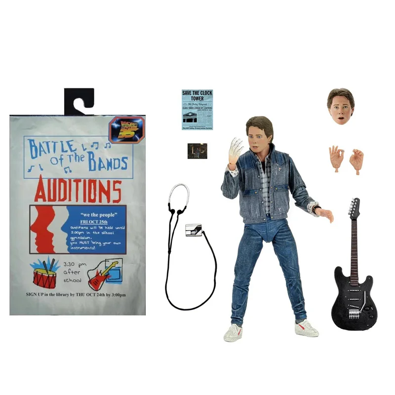 NECA53615Back to the Future Martin Jacket Guitar Edition Model Hand Run Movie Characters