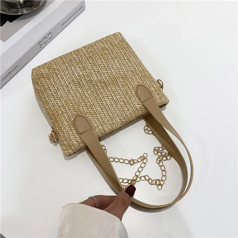 Moda senhoras tecido cesta de compras multi-função