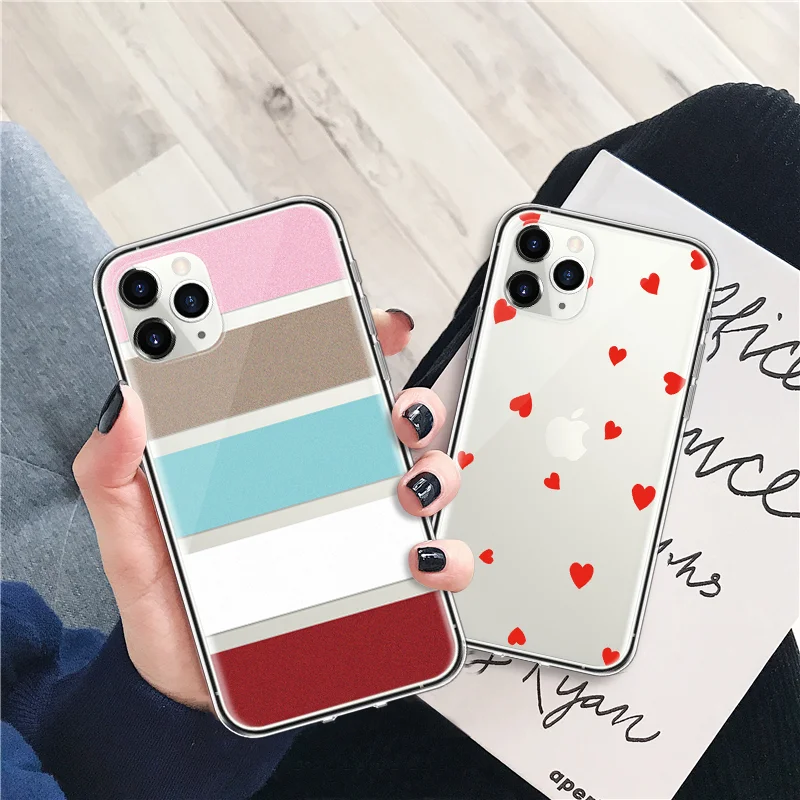 

Fashion Love Heart Phone Case For Motorola Moto G7 Power EU C E5 G3 G4 G5 G5S G6 Z Z2 Z3 Z4 Play Go Plus One Coque Capa Soft TPU