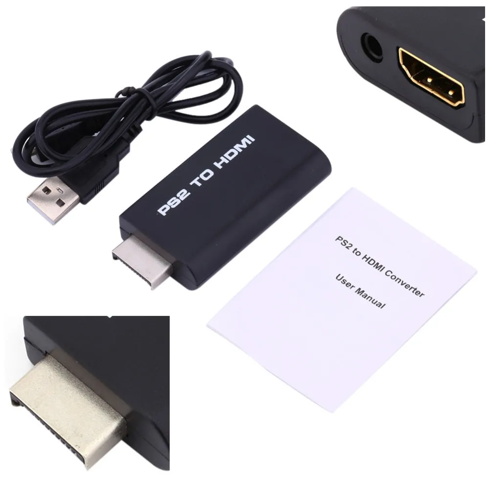 HDV-G300 PS2 к HDMI 480i/480 p/576i аудио-видео конвертер адаптер с 3,5 мм аудио выход поддерживает все режимы отображения PS2