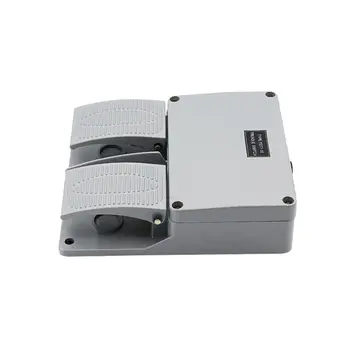 

New Foot switch YDT1-16 aluminum shell gray double pedal switch machine tool accessories switch