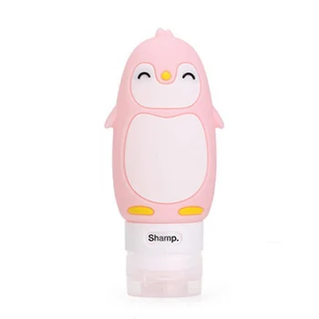 

Penguin Shaped Home Leakproof Hand Soap Portable Travel Hotel Silicone Squeeze Bottle Shampoo Container Bathroom Cosmetic Gel