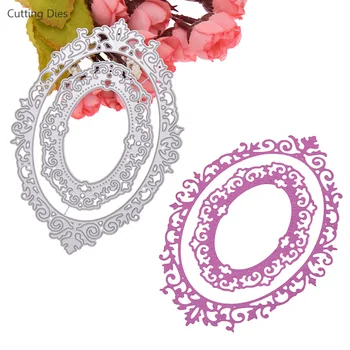 

2019 Big Double Circle Design Metal Cutting Dies Stencils For Card Making Decorative Embossing Dies Stamps DIY Home Decoration