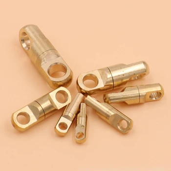 

3pcs Brass Keychain DIY EDC Key Rotate 360 Degrees Buckle Accessories Key Ring Outdoor Tool