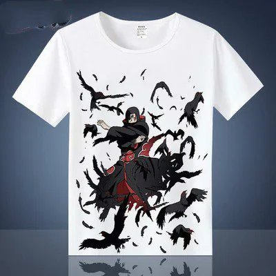 Waliicorners Anime T shirt Camisa Kakashi 3DT Camisa Sasuke Uchiha 12