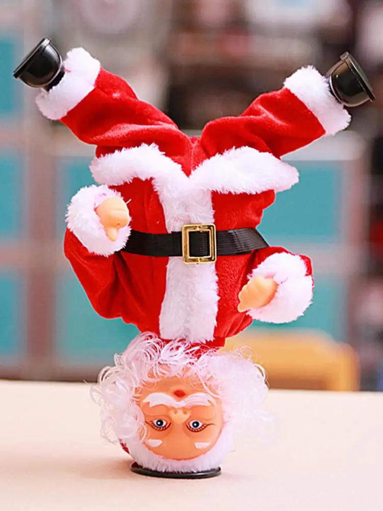 Рождественский Электрический Санта-Клаус, новогодний Рождественский подарок для детей, игрушка для пения, танцевальная игрушка, рождественская елка, украшение для дома