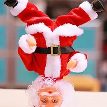 Рождественский Электрический Санта-Клаус, новогодний Рождественский подарок для детей, игрушка для пения, танцевальная игрушка, рождественская елка, украшение для дома