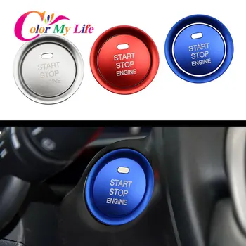 

Car Console Engine Ignition Start Stop Switch Push Button Key Ring Cover Trim for Mazda CX5 CX3 CX4 Cx-3 3 6 Axela ATENZA