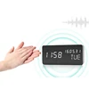 Reloj Despertador Digital de madera con USB/AAA, Despertador de madera con Control de voz y Mesa Electrónica para Decoración de mesa ► Foto 2/6