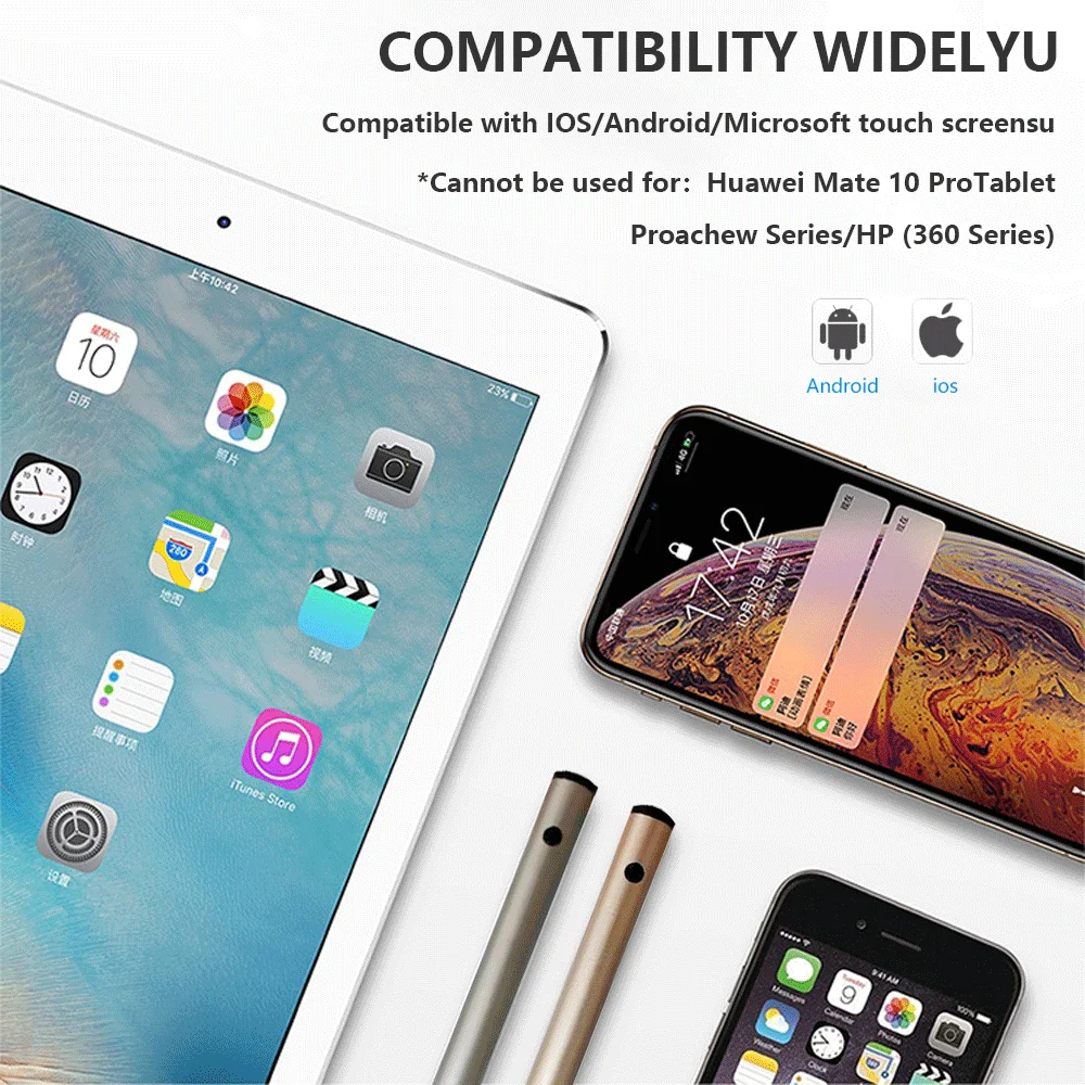 Активный стилус, тонкая ручка, умный карандаш емкости для Apple iPad iPhone samsung huawei телефона и планшета ноутбука
