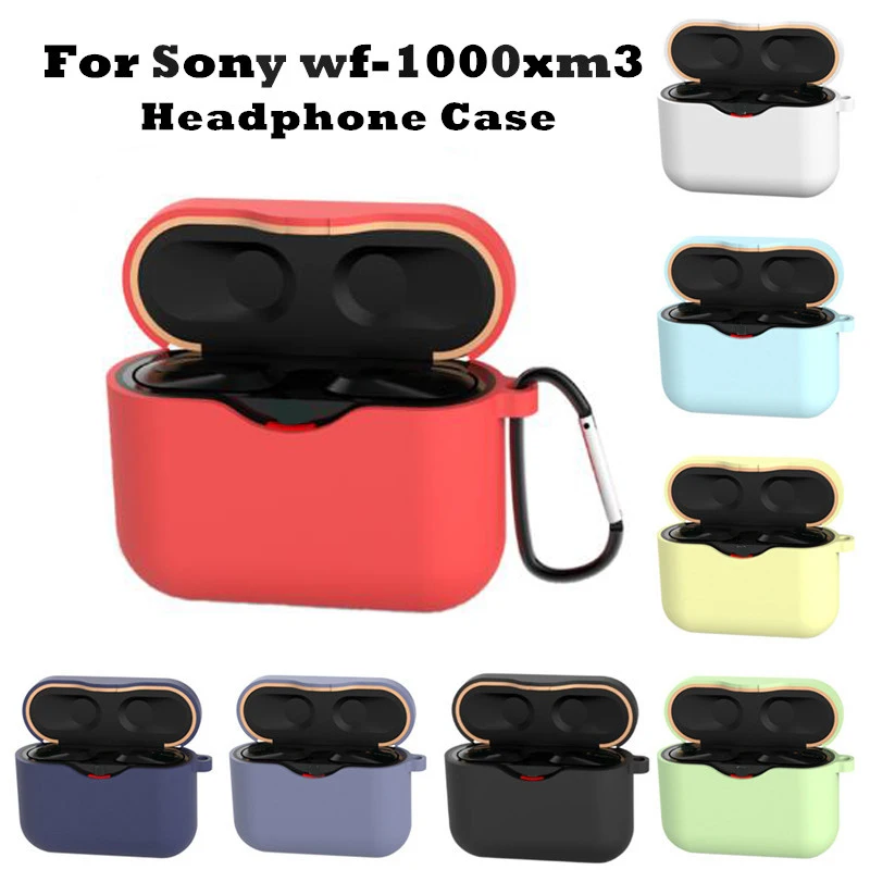 Для sony WF 1000XM3 чехол защитный с кольцом для ключей мягкий Coque Etui wf наушники оболочка