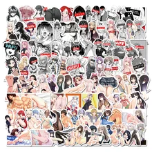 

10/30/50PCS Cartoon Sexy Anime Girl Diary Graffiti Cute Stickers Aesthetic Bicycle Laptop Suitcase Waterproof Stickers Wholesale