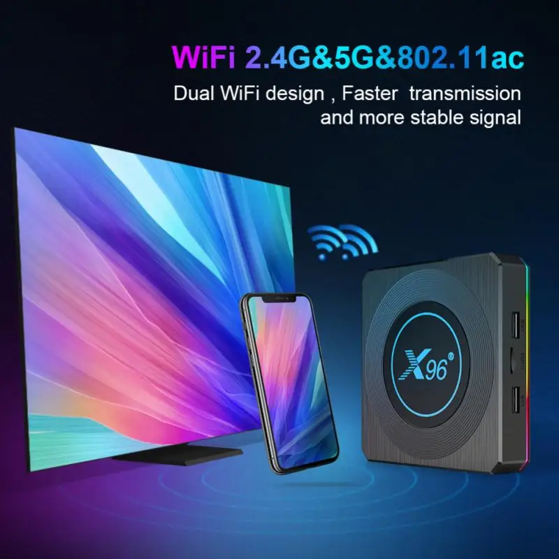 tv box 2021 Smart TV Box Android 11 X96 X4 Amlogic S905X4 4GB 32GB 2.4G/5GWiFi 8K Youtube BT Media Player X96X4 TVBOX Set Top Box indoor antenna