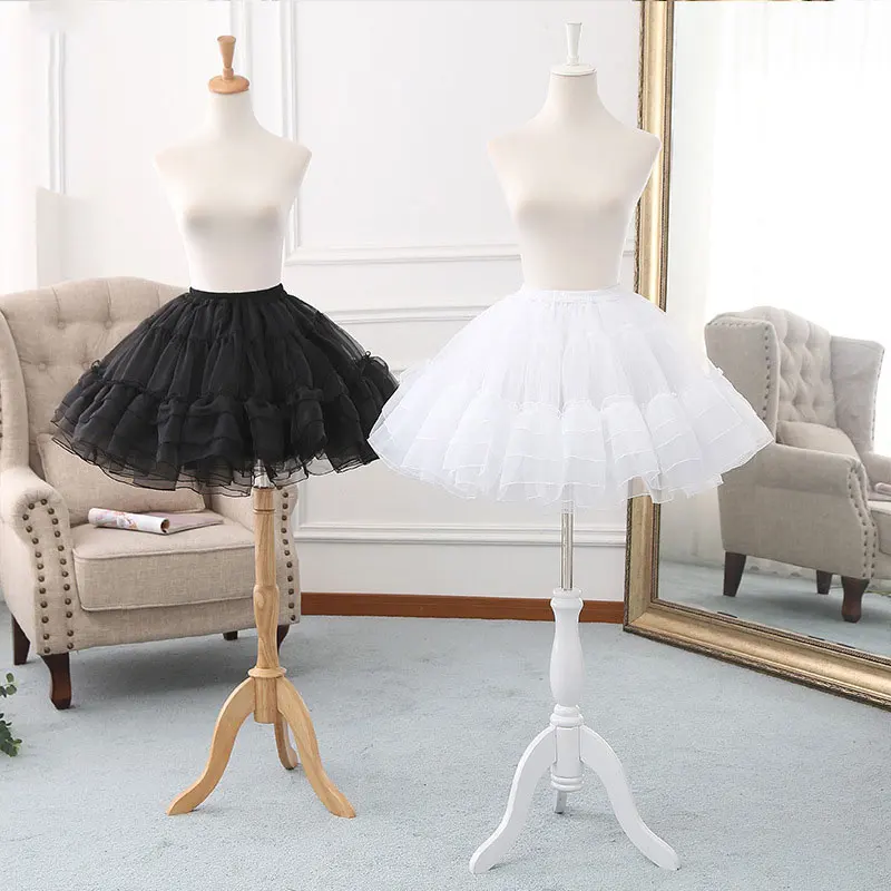 

Short Hoopless Lolita Underskirt Tutu Crinoline Petticoat