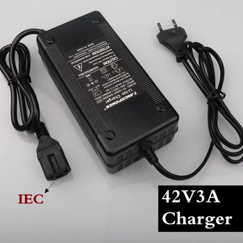 

42V 3A charger IEC lithium battery charger for electric bike 36V lithium battery pack plug connector high quality