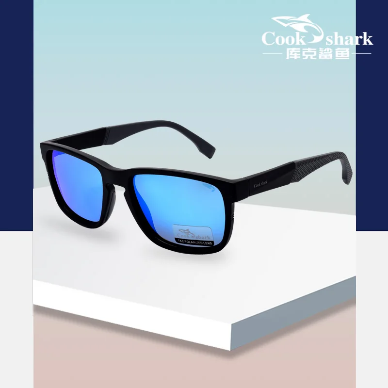 Мужские солнцезащитные очки Cook shark поляризационные хипстерские водительские для