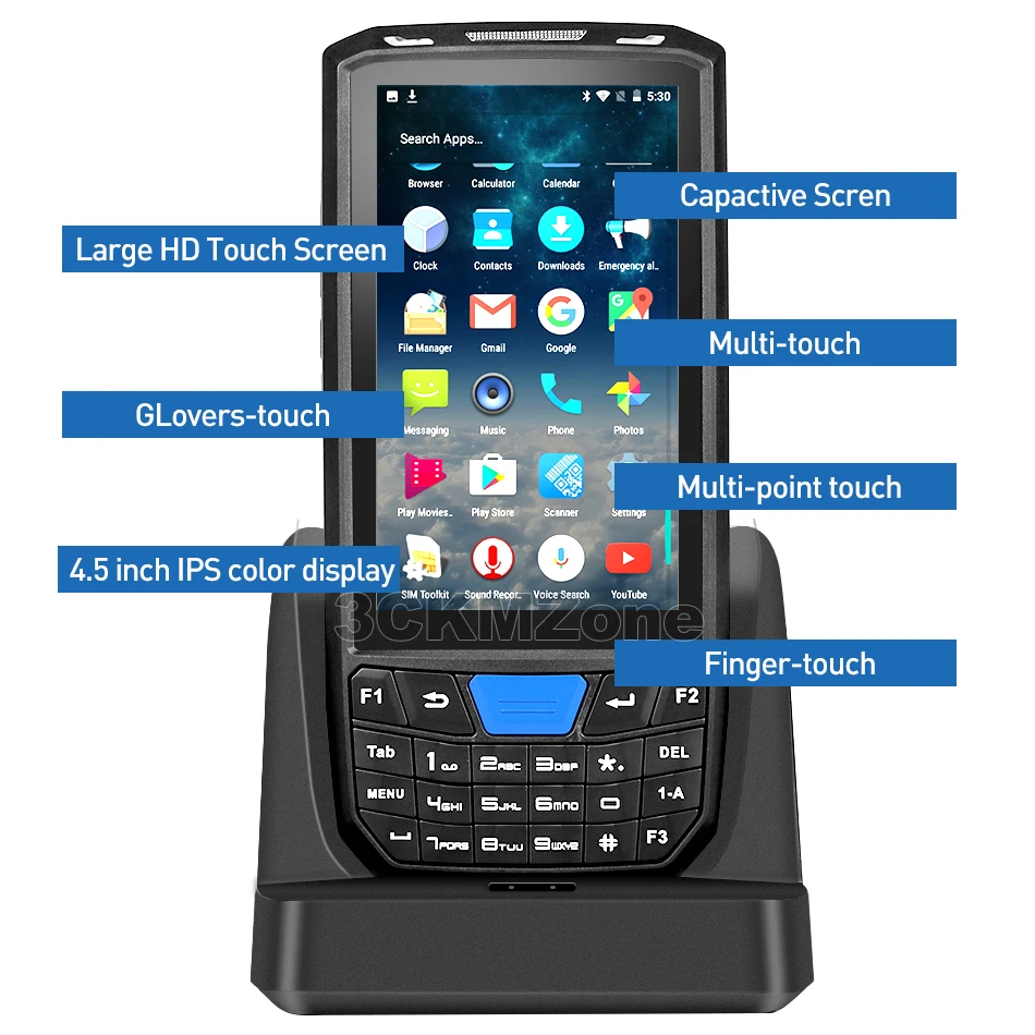 Промышленный Прочный ручной сканер штрих кодов PDA Android 8 1 pos терминал поддержка