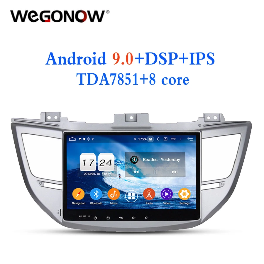HD 10 1 &quotAndroid 0 для Hyundai TUCSON IX35 2015 2017 4 Гб ОЗУ 8 ядер 32 ГБ Автомобильный DVD плеер GPS