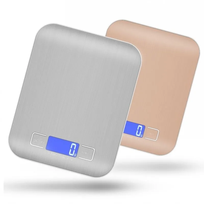 

10kg/1g 5kg/1g Digital Kitchen Cooking Scale High Accuracy Food Scale 6 Units Back-Lit LCD Display Stainless Steel & Slim Design