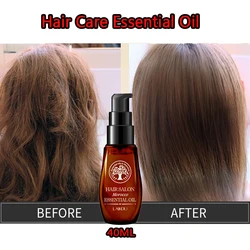 40ml Morocco Argan Oil Hair Care Essence Improve Damaged Hair Treatment Growth Mask for Damaged Hair Dry Split Ends Women Men