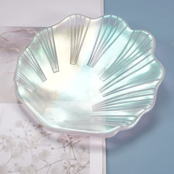 

Crystal Epoxy Resin Mold Shell Dish Plate Casting Silicone Mould DIY Making Tool