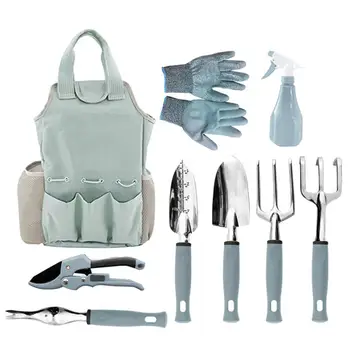 

9pcs Useful Metal Gloves Durable Bag Simple Garden Tool for Home