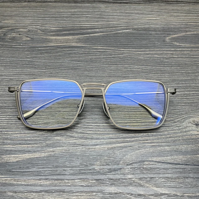 Square Titanium Eyewear Blue Light Blocking Glasses Frame Lightweight  Handmade Acetate Men and Women Eyeglasses Myopia GAFAS - AliExpress