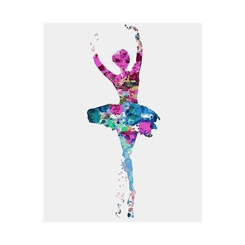 

Promotion! Paint By Numbers DIY Acrylic Painting Kit for Kids & Adults Beginner - Color Ballet Dancer (Without Frame)