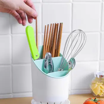 

Cutlery Storage Holder Plastic Drainer Drain Containers Drying Rack Tableware Table Knife Spoon Fork Container Kitchen Tool