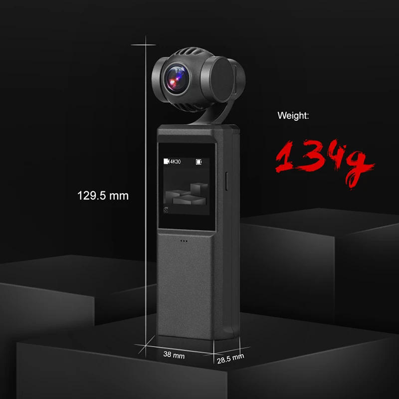P6A Карманный 3 осевой ручной Камера карданный стабилизатор для смартфона 4K WI FI