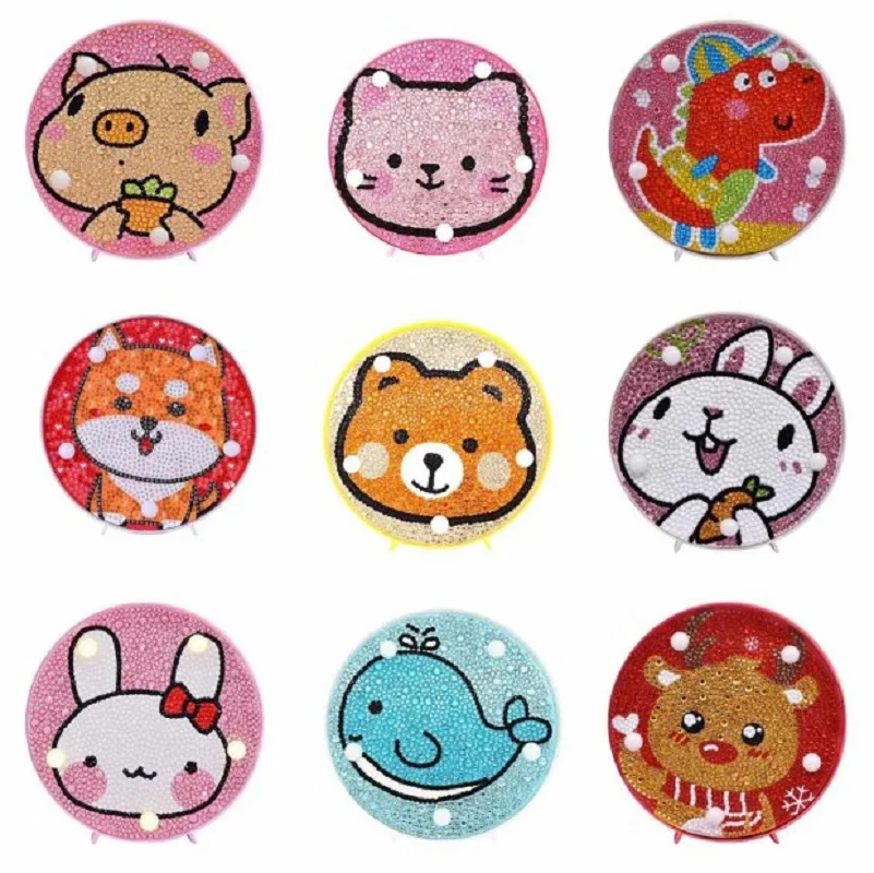 Набор для алмазной живописи сделай сам светодиодсветодиодный лампа с милыми