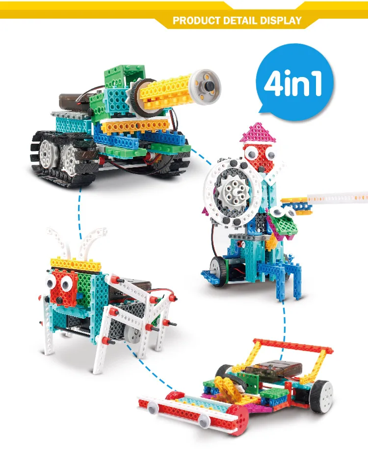 remote control building blocks tank kids toys educational