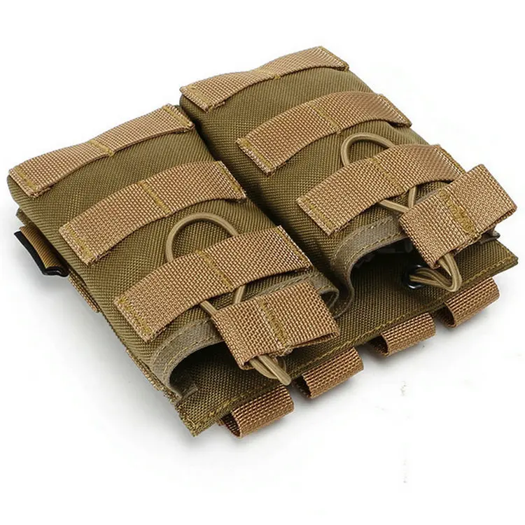 Страйкбол Тактический MOLLE двойной открытый верх Mag сумка для AR M4 M16 HK416 журналов