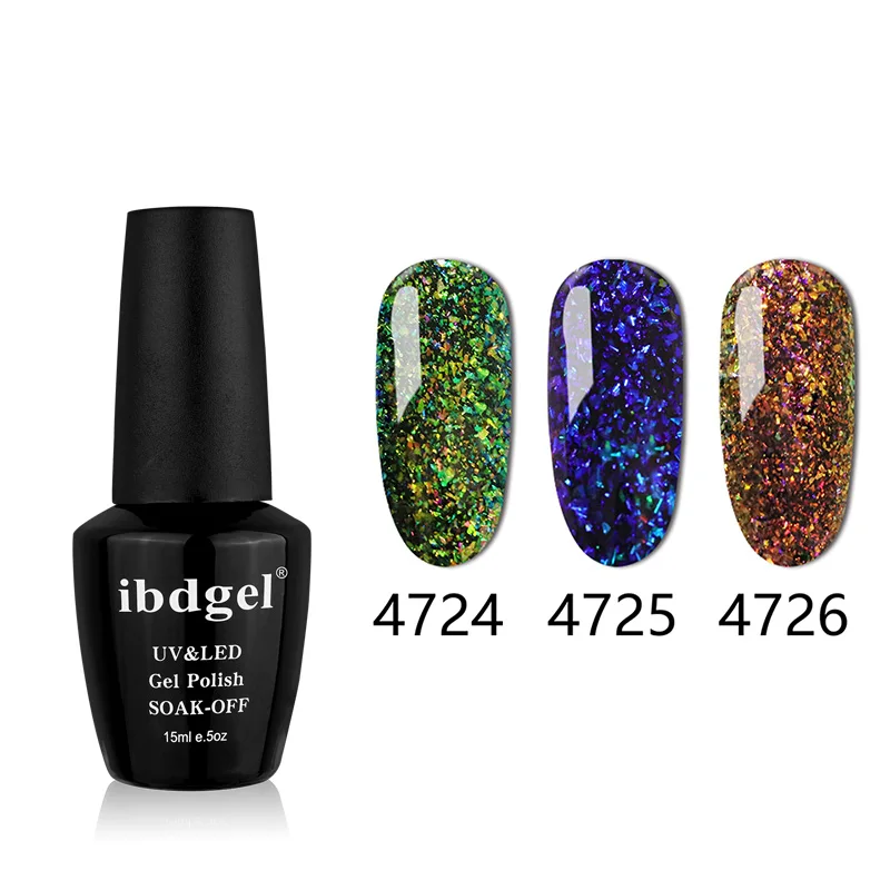 4725 4726 4724 3 шт./лот ibdgel Galaxy Shadow серия замочить от ногтей гель Лак Блеск ногтей УФ/Светодиодная лампа высокой емкости - Цвет: 4725 4726 4724