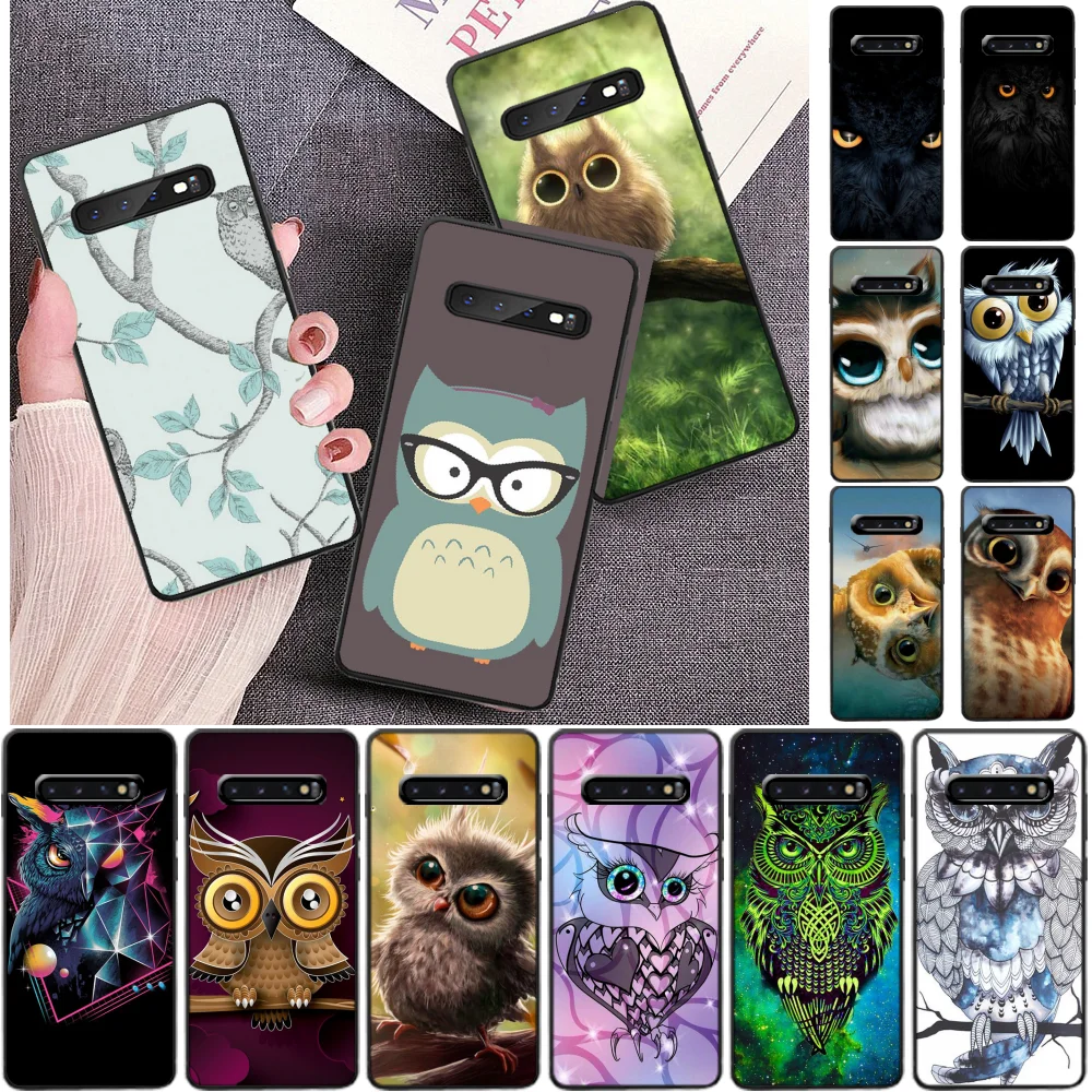 

LJHYDFCNB Animal Owl on the tree Customer Phone Case for Samsung S9 plus S5 S6 edge plus S7 edge S8 plus S10 E S10 plus