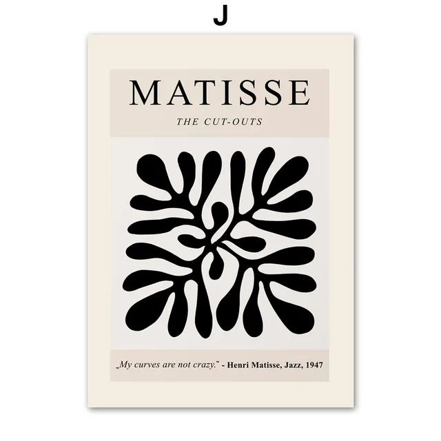 Abstract Matisse Paper Cut Coral Birds Leaves Nordic Poster Nude Wall Art Print Canvas Painting Decor Pictures For Living Room J