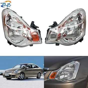 

ZUK Front Head Lamp Headlight Assy For NISSAN Sylphy Almera Bluebird G11 2006-2012 Halogen Yellow/White Signal Lamp
