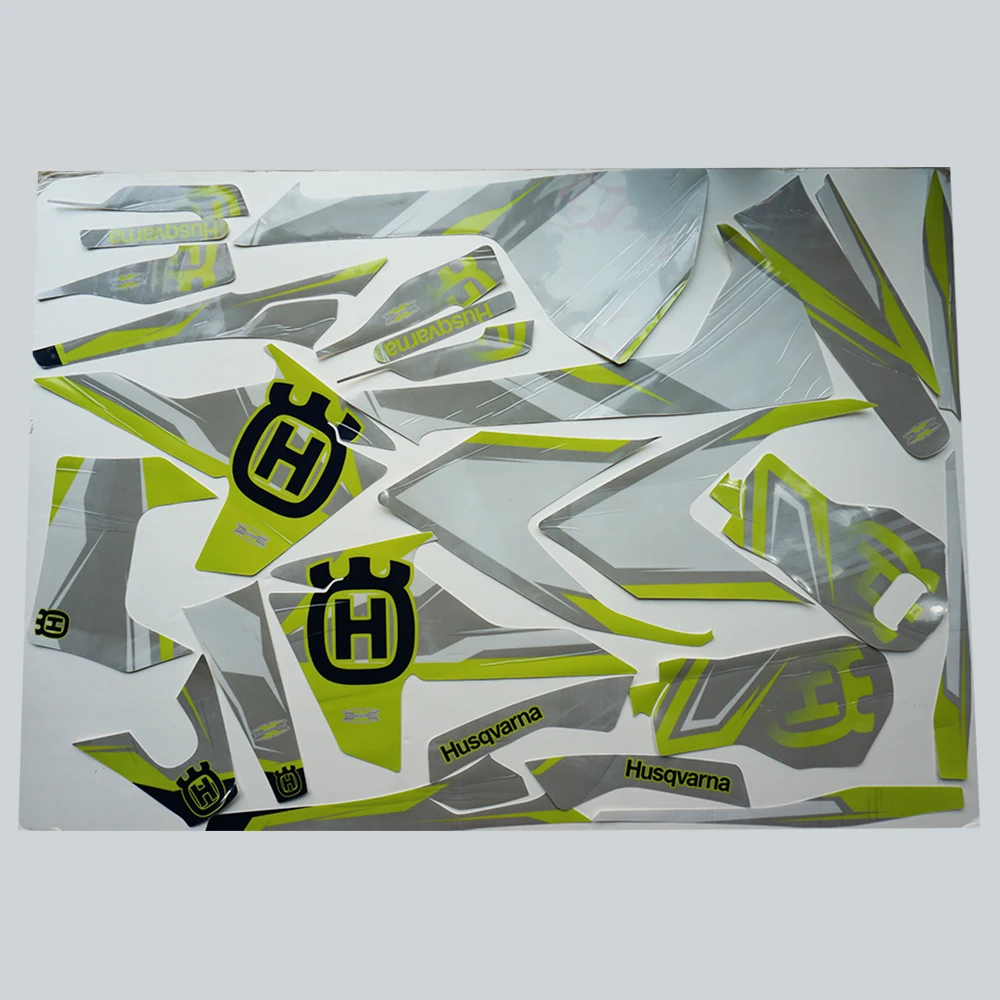 KUNGFU графика Dirt Bike наклейки комплект MX наклейки виниловая пленка для Husqvarna TE FE 125 150 250 300 350 450 501
