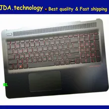 Wellendorff для hp OMEN 15-AX 15-AX020CA 15-AX100 15-AX200 Упор для рук верхняя крышка с подсветкой США Клавиатура Touc hp ad 859735-001
