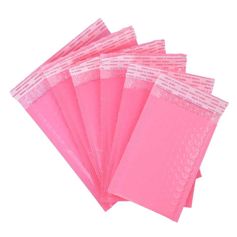 Tasa de descuento Bolsas de papel para correo de burbujas, color rosa y blanco, 8/10 Uds., bolsa de embalaje, sobres de correos acolchados, bolsa de regalo aVjbqbMgw